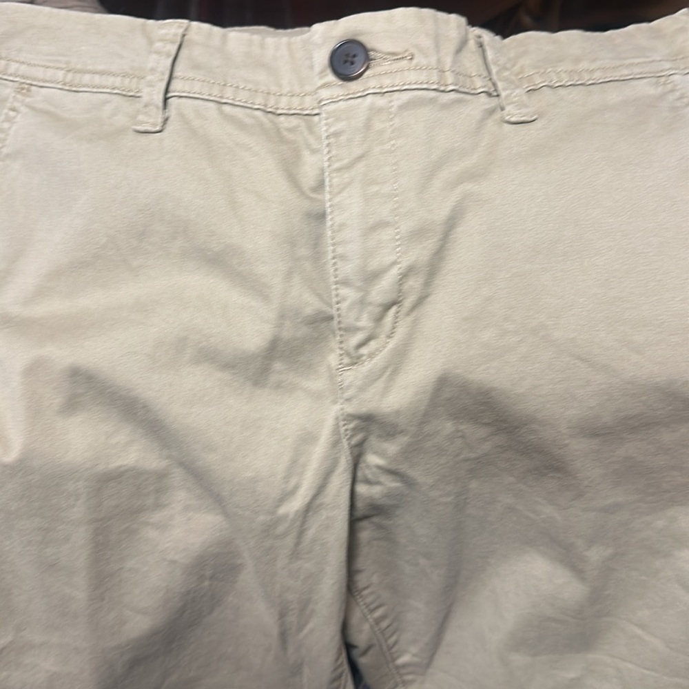 A New Day Tan Chinos Straight-Leg Cotton Blend Flat Front Comfortable and Dressy - Picture 4 of 7